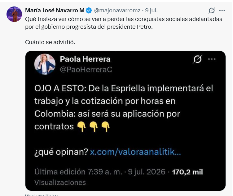 casoasomuffaa's tweet photo. @majonavarromz Aquí lo triste es que bajo su administración se hayan perdido +$160 mil millones de pesos en ahorros del #CasoAsomuffaa, +$150 mil millones de pesos en pérdidas de @Copservirlucha1,  +$5 mil millones de pesos perdidos de la liquidación de Cootrasalba y pérdidas acumuladas post-intervención (finales 2024 a 2025) que superan los $3,4 billones en @Coosalud_ 

O sea que UD es como un huracán o una plandemia que acaba con todo... 4 BILLONES EN PÉRDIDAS LE GENERÓ UD A LOS ASOCIADOS DE ÉSTAS ENTIDADES Y AÚN FALTAN COOLECHERA Y CORVEICA POR CUANTIFICAR Y QUIÉN SABE CUÁNTAS MÁS!! NO LE DA VERGÜENZA?

DE CUÁLES "CONQUISTAS SOCIALES" HABLA UD SEÑORA? #MariaJoseNavarro