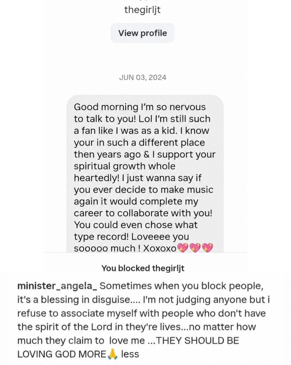 FemaleRapRoom's tweet photo. Jacki-O explains why she blocked JT. https://t.co/yRWwJlCCRR