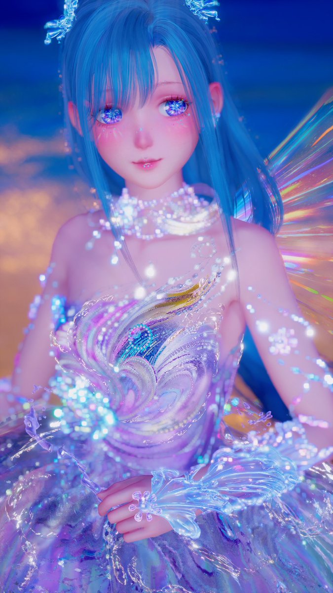 LapisInfinity's tweet photo. ドレスが素敵すぎてうっとり…🌊🪸🐠🐰

#インフィニティニキ 
#InfinityNikki
#インフィニティニキ写真部  
#インフィニティニキ写真同好会 https://t.co/EIvRQWnOCS