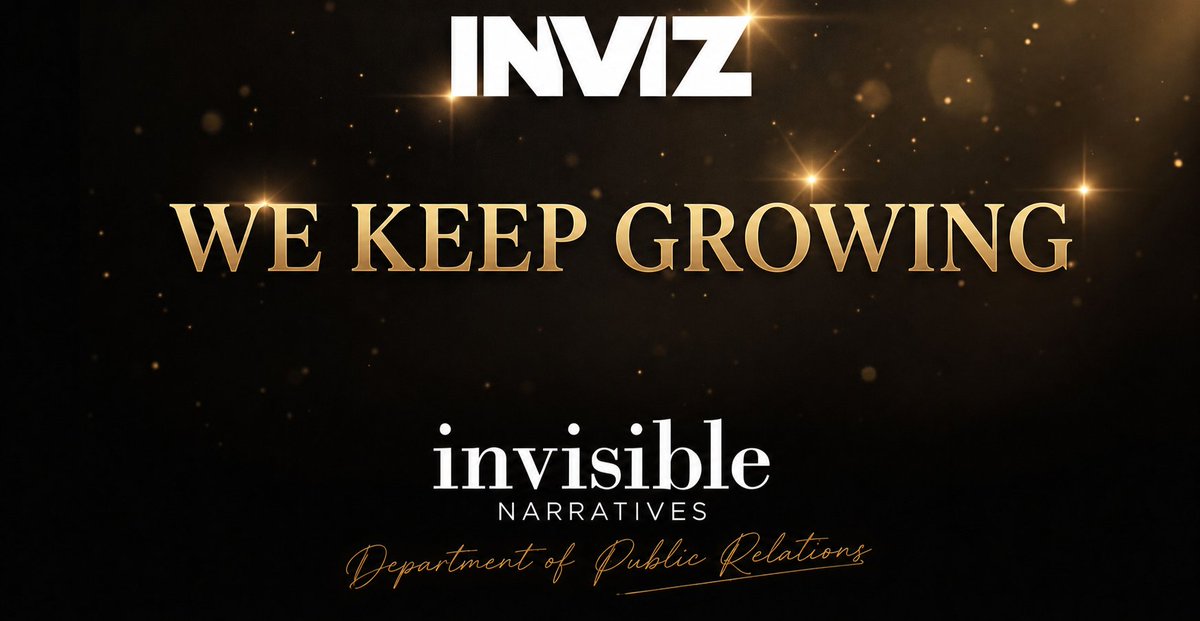 invizllc's tweet photo. We continue to grow and aim for more. Sincerely, Public Relations Department. https://t.co/fyorqRXo3l