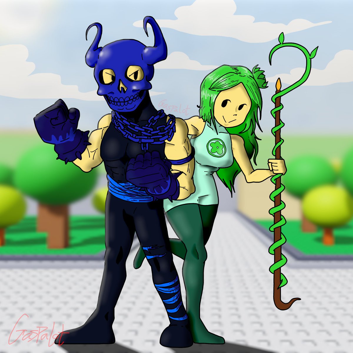gaspalot's tweet photo. Lil' deathbringer and mage #thebattlebricks https://t.co/ryenZ0A0FO
