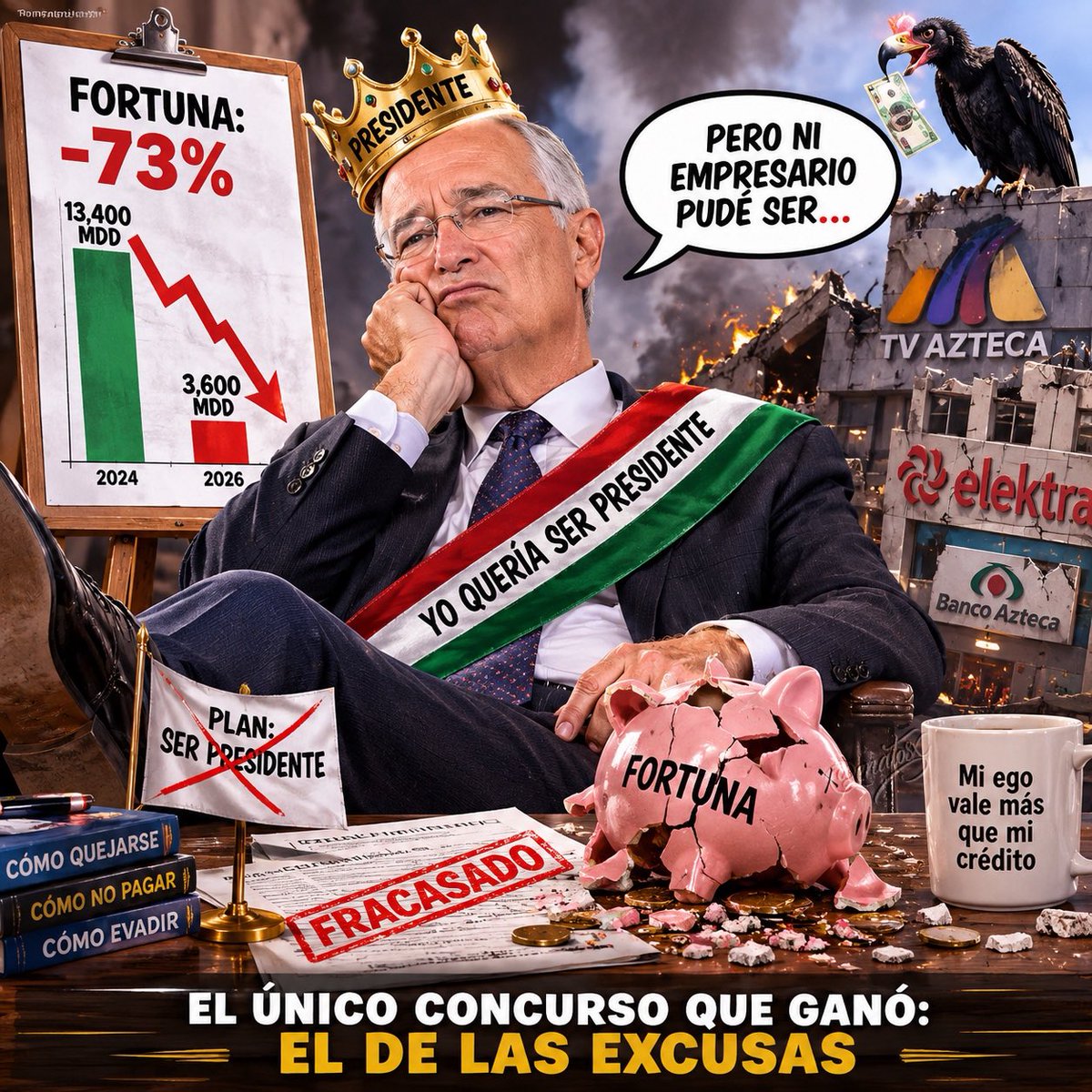 renatosx's tweet photo. Quiso venderse como futuro presidente, pero ni como empresario convenció. https://t.co/VoAjX94AZW