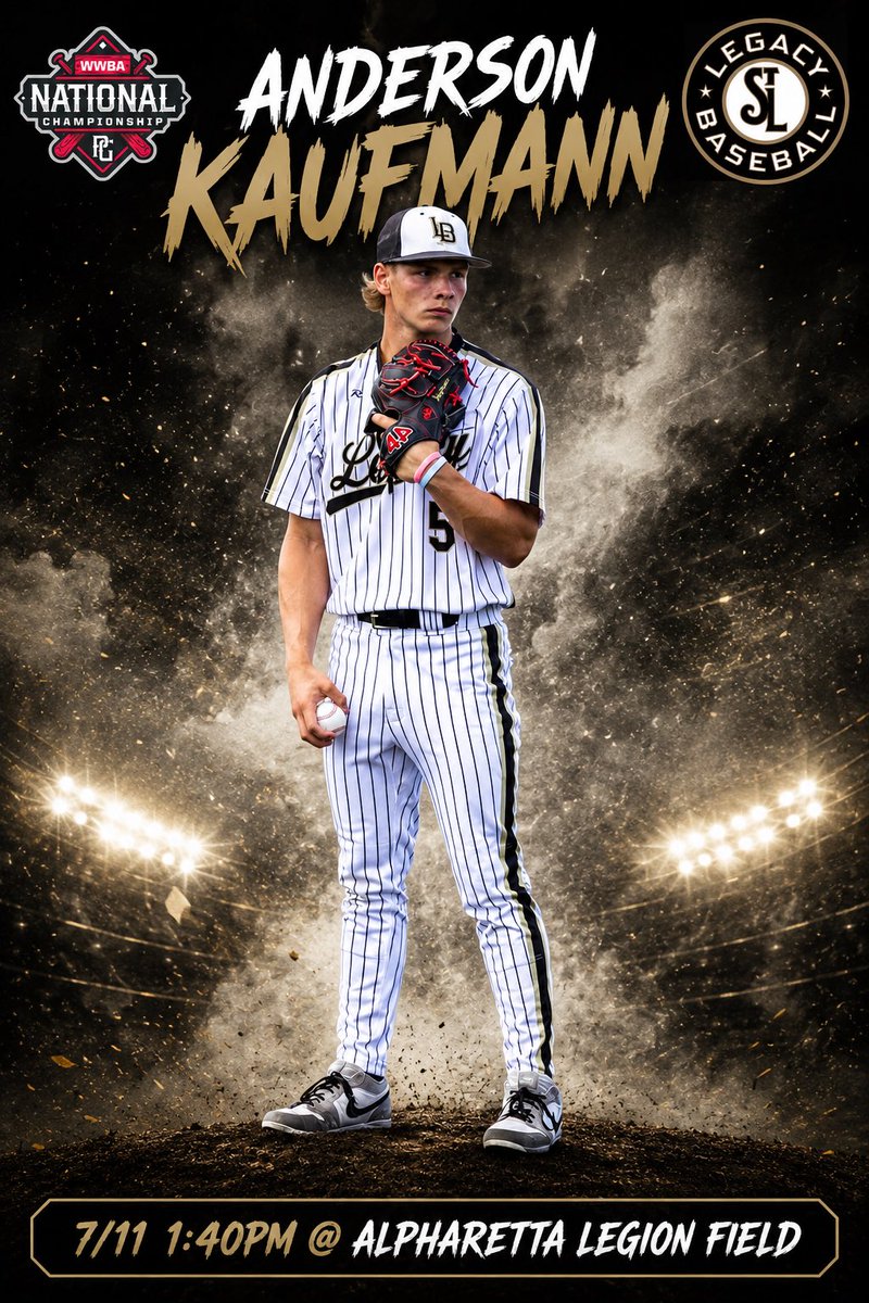 DRBaseball3's tweet photo. @A_Kaufmann5 c/o 2028 is the GAME 6 Starter for the STL LEGACY-Rogers in East Cobb, GA.
WIN OR GO HOME! #AAIT https://t.co/AzBBSIbtmP