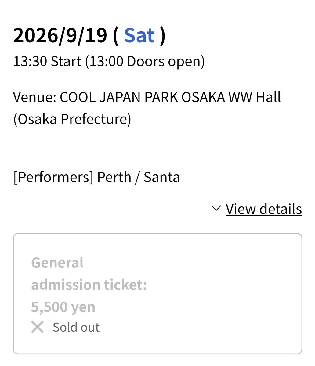 DaisyPS644228's tweet photo. บัตรOSAKA เพิร์ธต้าหมดแล้ว สุดยอดไปเลย https://t.co/CY1QHx0SKp