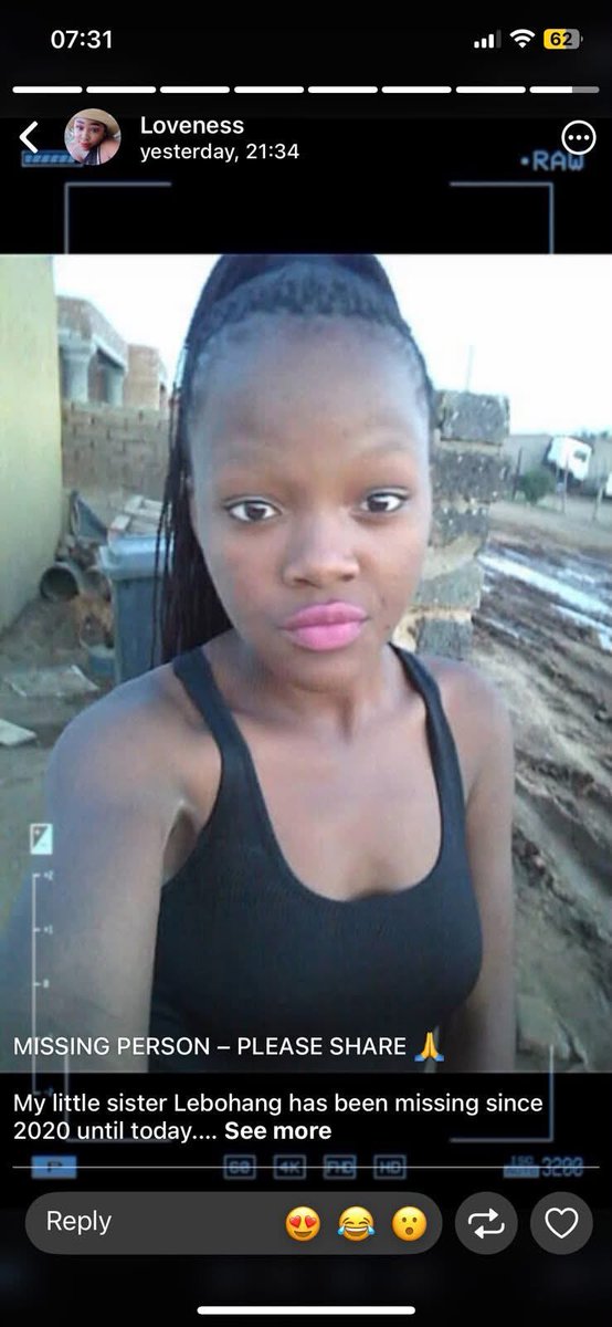 BennieSonamzi's tweet photo. She is still missing, please repost until she is found https://t.co/peidkQb4DN