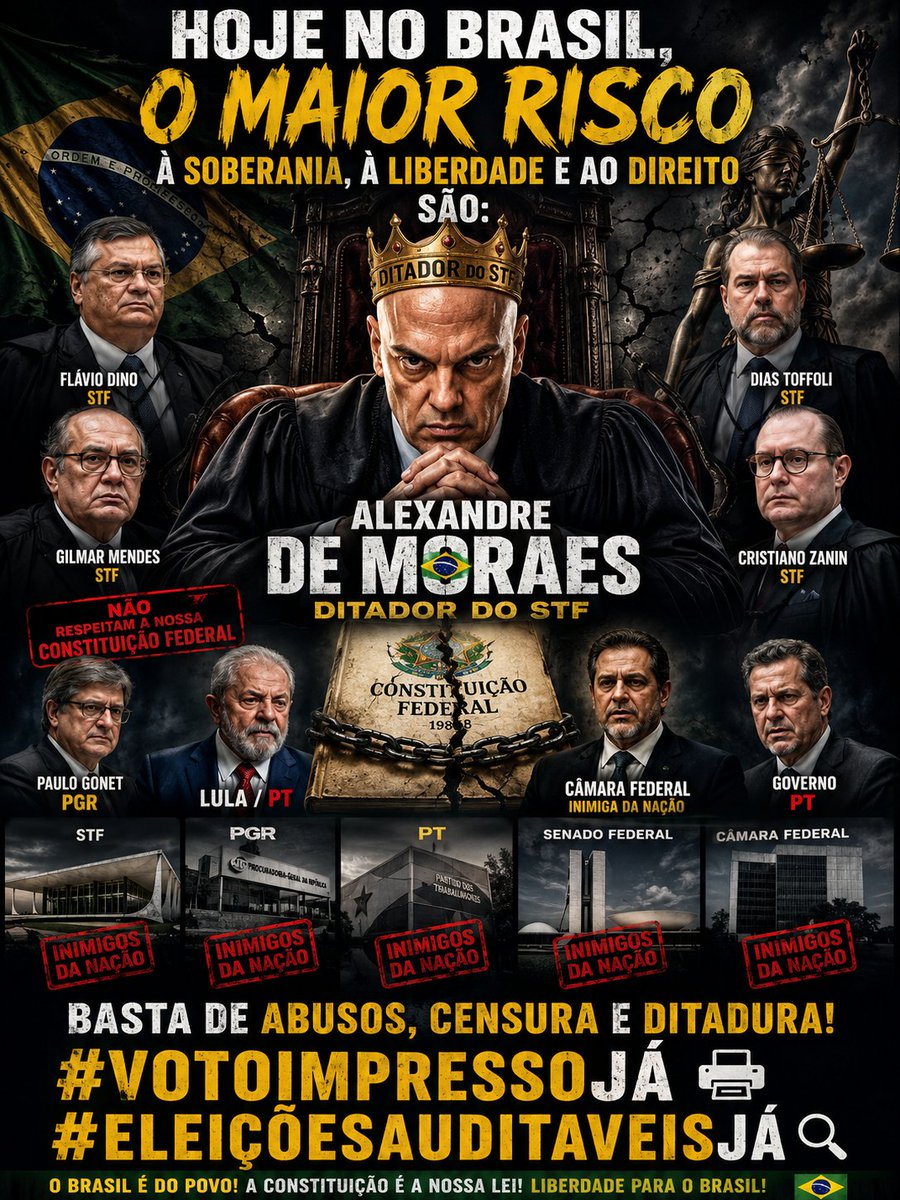 VitorFilho83's tweet photo. Hello @realDonaldTrump @JMilei @SecRubio @JasonMiller It would be great if you organized a caravan and came together to visit President @jairbolsonaro—then we’d see if narco-dictator #Moraes would dare to ban you! Help us set Brazil free! #rells #repost #Brasil #AcordaBrasil https://t.co/Eep1WOCVx2