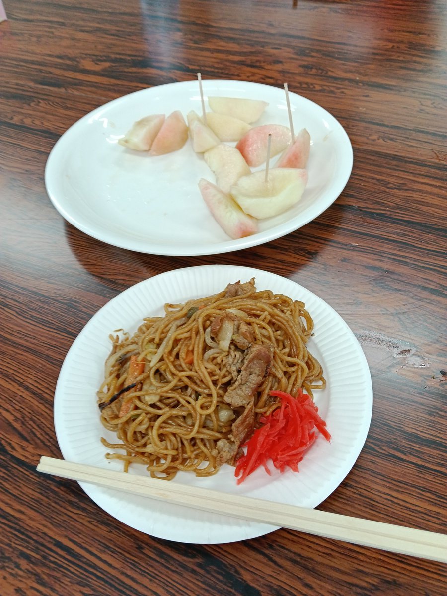 B40234938's tweet photo. 令和8年7月11日(土) 今日は焼きそば作りです　花壇で採れたピーマンも使っています　とっても美味しくできました　#福島市 #就労継続支援B型 #お喜らく #利用者募集 https://t.co/1tIe5ENuqN