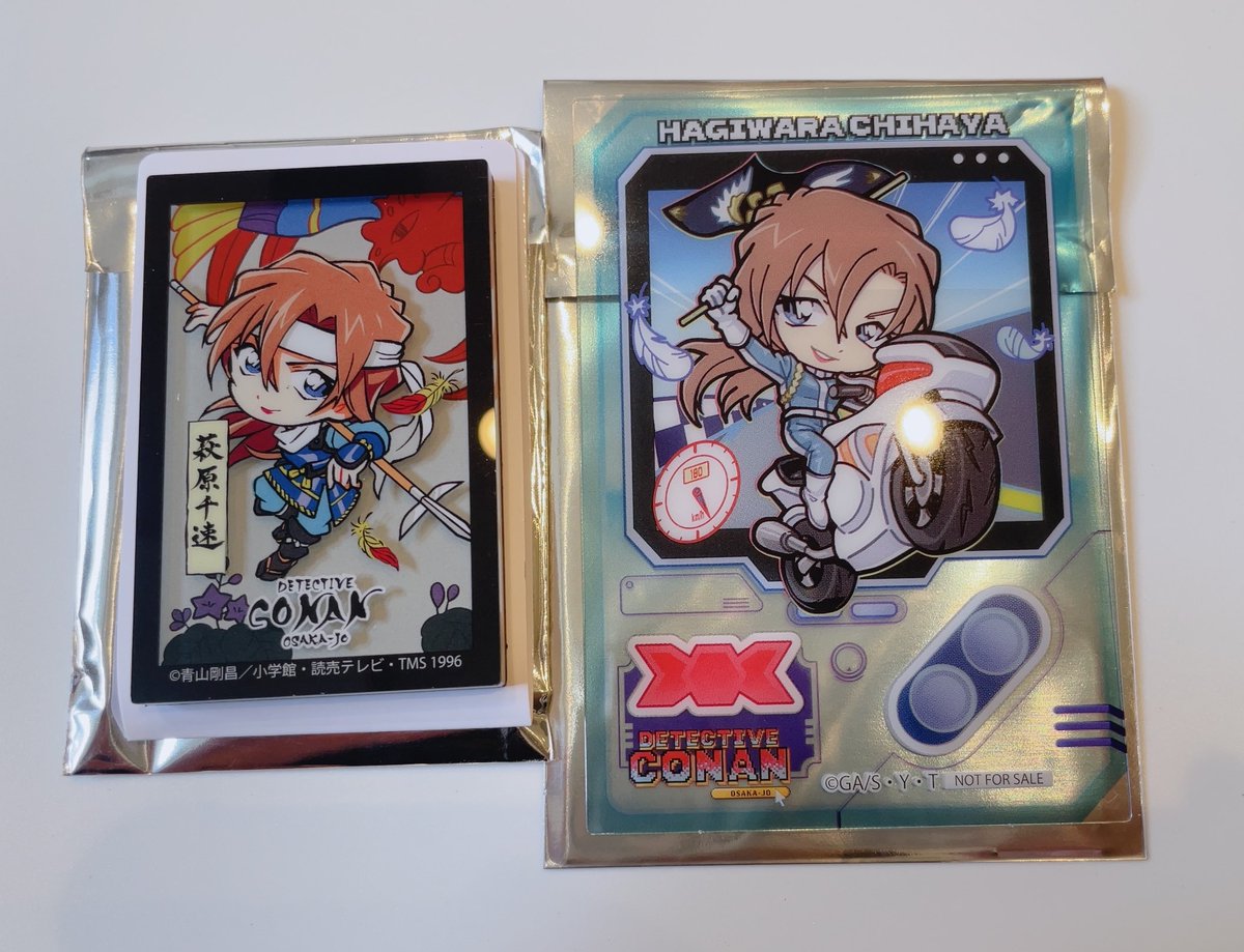 chi_pon412's tweet photo. 【交換・譲渡】名探偵コナン 大阪城 ミライザ アクリルマグネット 購入特典 クリアカード

【譲】千速 

【求】松田(クリカは戦国かるたとの交換希望)

郵送＞本日,18日,24日大阪手渡し 

難しいと思いますが検索からもお気軽にお声掛けください
よろしくお願い致します🌷 https://t.co/d5RG8nYOoY