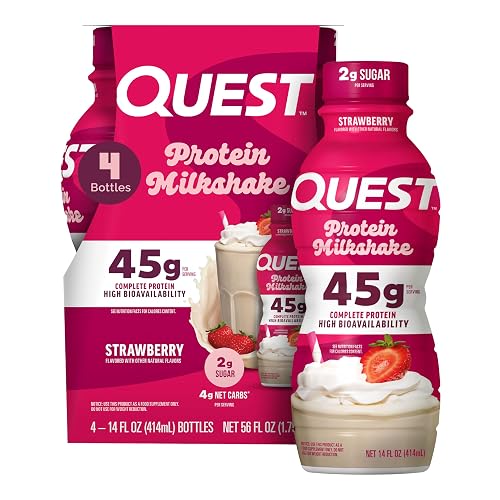 Jaee_tv's tweet photo. I just received Quest Nutrition Strawberry Protein Shake, 45g Protein, 2g Sugar, 4g Net Carbs, Ready to Drink, Gluten Free, 4 Count - Strawberry - 14 Fl Oz (Pack of 4) from velmesh via Throne. Thank you! https://t.co/vIq5i7EADZ #Wishlist #throne https://t.co/EXKDuHH6uX