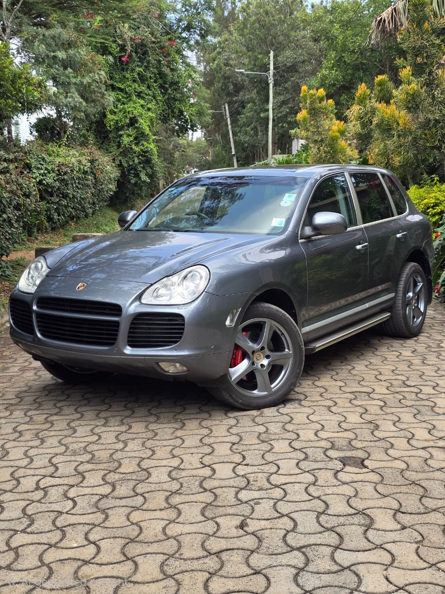 JaMtoka's tweet photo. - 2005 Porsche Cayenne Turbo 🇩🇪 (9PA)
- KSh2.4 Million
- Fuel Tank: 100L
- 5-7km/litre
- Mileage: 112,772km
- Registration: KBL
- Location: Nairobi 🇰🇪 
- +254733665551 (WhatsApp)
- michael@beyondtarmac.co.ke 

- 4.5-litre Twin-Turbocharged V8 Petrol (M48.50)
- 450bhp @ 6000 rpm
- 620Nm @ 2250-4750 rpm
- 6 Speed Tiptronic S AT
- Permanent 4WD with Porsche Traction Management, Electronically Controlled Multi-Plate Centre Differential and Low-Gearing

- 6 Airbags
- Air Suspension with Self-Levelling and Multiple Ride-Height Settings
- Bi-Xenon Headlights with Dynamic Curve Lighting
- Porsche Stability Management
- Rollover Sensor
- Rain Sensing Wipers

- Porsche Communication Management 2.1
- 14 Speaker BOSE Premium Sound System with Dedicated Active Subwoofer
- 250W

- Alloy Rims
- Fog Lights
- Leather Seats
- Moonroof
- Quad Exhaust System