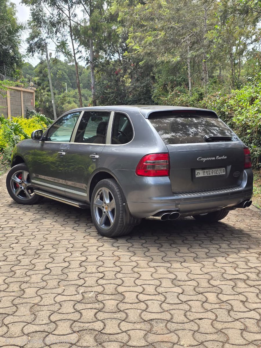 JaMtoka's tweet photo. - 2005 Porsche Cayenne Turbo 🇩🇪 (9PA)
- KSh2.4 Million
- Fuel Tank: 100L
- 5-7km/litre
- Mileage: 112,772km
- Registration: KBL
- Location: Nairobi 🇰🇪 
- +254733665551 (WhatsApp)
- michael@beyondtarmac.co.ke 

- 4.5-litre Twin-Turbocharged V8 Petrol (M48.50)
- 450bhp @ 6000 rpm
- 620Nm @ 2250-4750 rpm
- 6 Speed Tiptronic S AT
- Permanent 4WD with Porsche Traction Management, Electronically Controlled Multi-Plate Centre Differential and Low-Gearing

- 6 Airbags
- Air Suspension with Self-Levelling and Multiple Ride-Height Settings
- Bi-Xenon Headlights with Dynamic Curve Lighting
- Porsche Stability Management
- Rollover Sensor
- Rain Sensing Wipers

- Porsche Communication Management 2.1
- 14 Speaker BOSE Premium Sound System with Dedicated Active Subwoofer
- 250W

- Alloy Rims
- Fog Lights
- Leather Seats
- Moonroof
- Quad Exhaust System