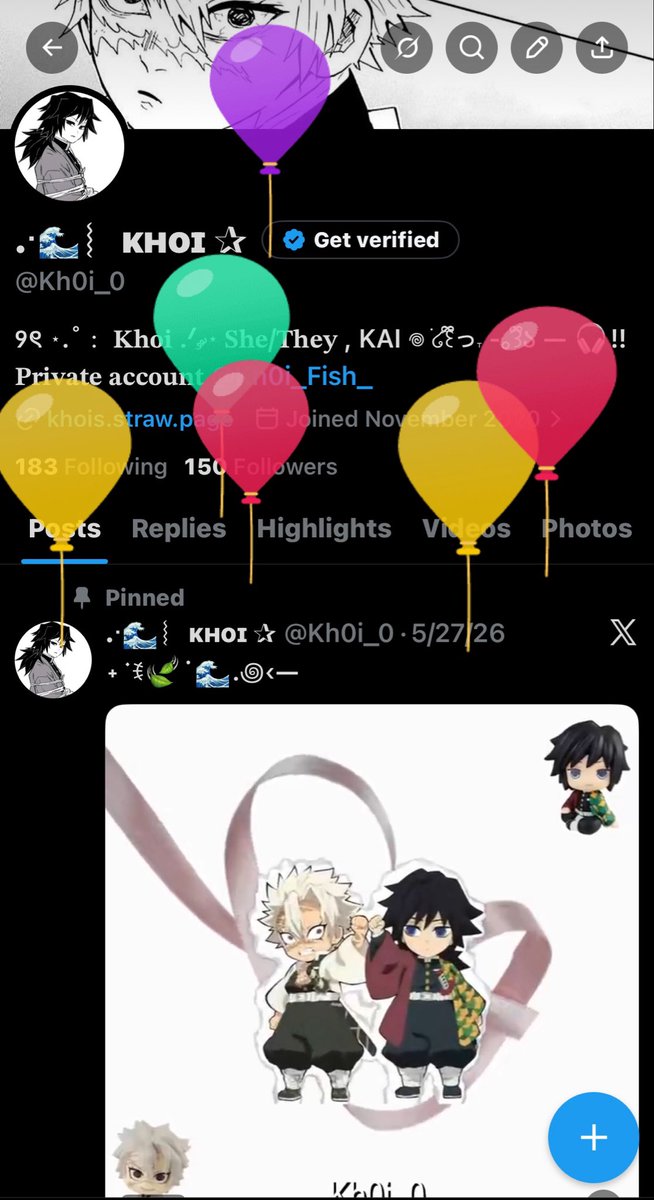 Kh0i_0's tweet photo. yippee, i got balloons this year!!!! https://t.co/PlAhf64CJl