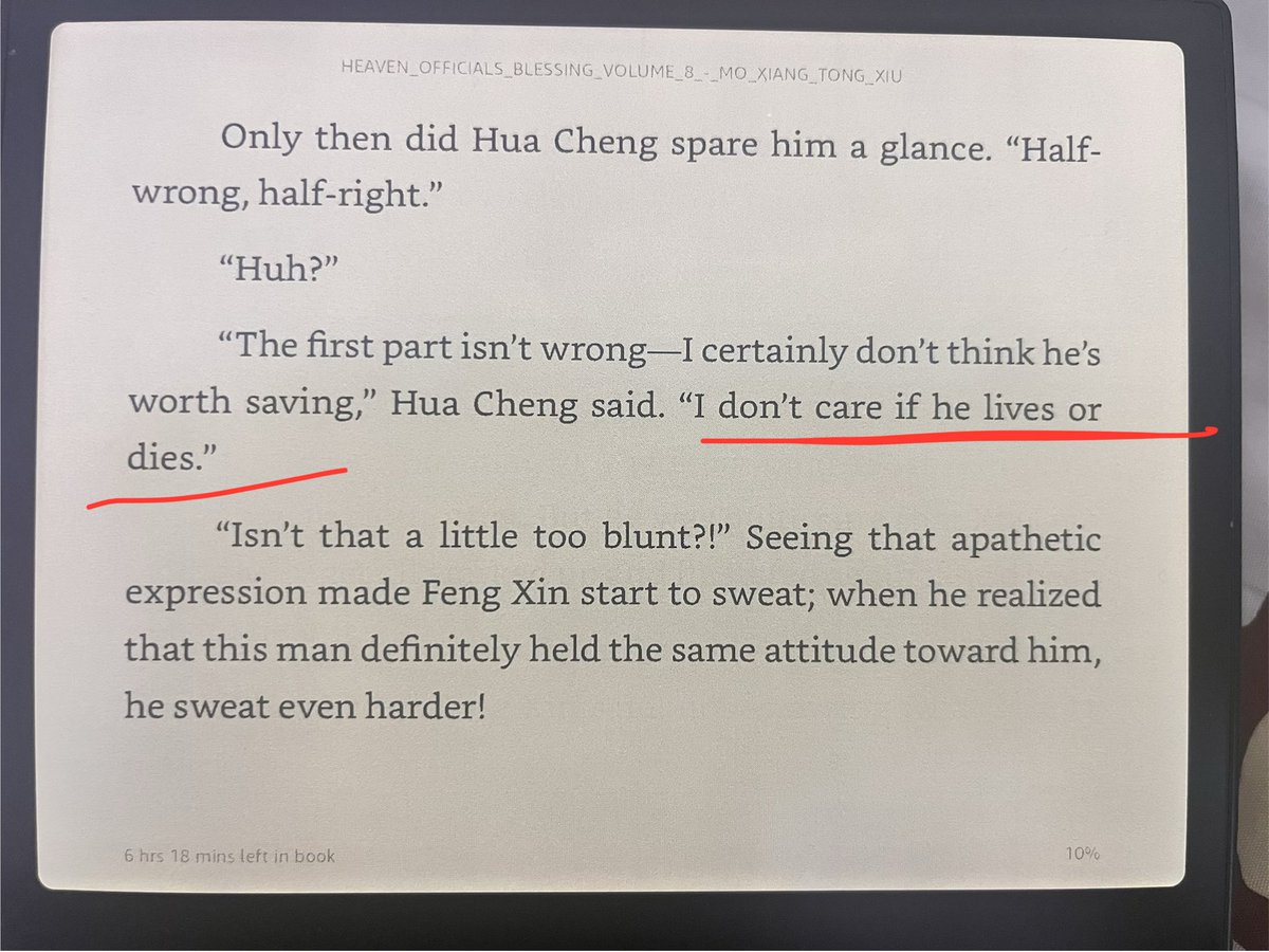 KrissySumon's tweet photo. Snippets from revised version
Original, HC: “His Highness can decide what he wants to do. I will never oppose his decision.” 
Revised, “I will only ask if he needs my help,” making the scene much more meaningful and endearing.😭 Isn’t this what HC’s whole existence is about? 😭😭 https://t.co/Svzx68CUPc