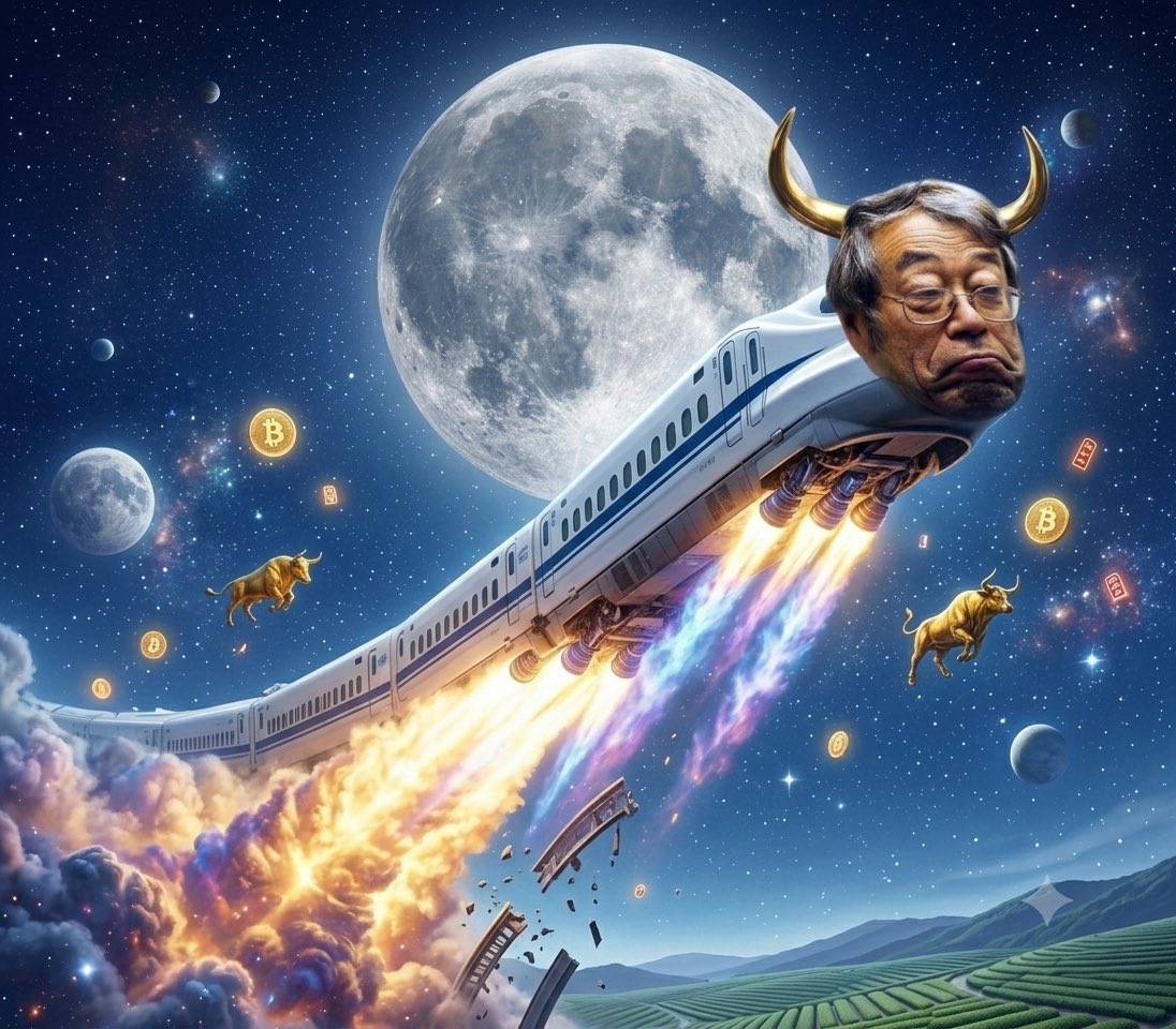skip2moon's tweet photo. World-class "Made in Japan." High-speed to the moon!🚄
🐂🇯🇵

2R8GSyFMz1xbJznogKyM11GfxD3de61bPbYoiip7pump
$SATOSHI https://t.co/2rhnWyOfQL