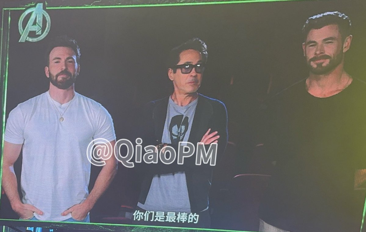 marvel_updat3s's tweet photo. Robert Downey Jr, Chris Evans and Chris Hemsworth behind the scenes of ‘AVENGERS: DOOMSDAY’

(Via: @QiaoPM) https://t.co/5F0EKaeDlI
