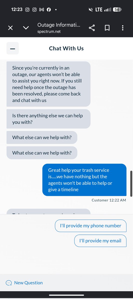 mikeb0509's tweet photo. @Ask_Spectrum hey dickfaces....look at this....absolute trash service https://t.co/IMCZwd8HxA