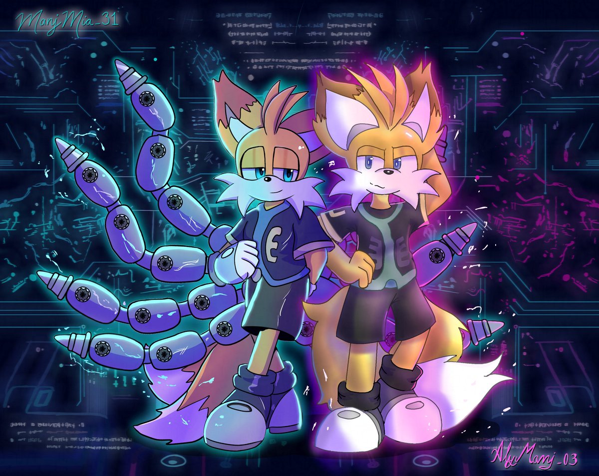 AlyManj_03's tweet photo. Aqui un collab con mi amiguito @ManjMia_31 =D

 #ninethefox #ninetails #tailsnine #sonicprime https://t.co/lDRjPZqh1H
