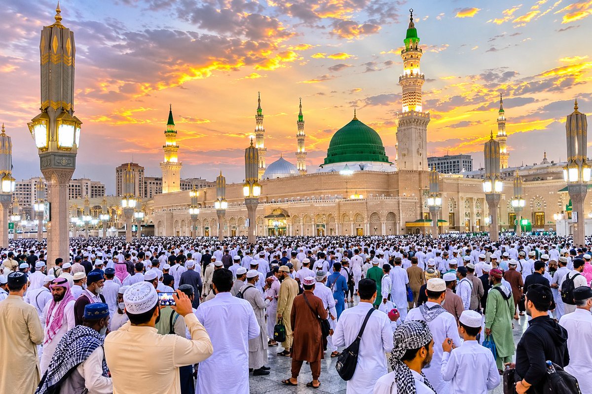 ZAHIR3280's tweet photo. #MasjidNabawi #MasjidAlNabawi #Madinah #MadinahMunawwara #GreenDome #GumbadEKhazra #ProphetMuhammadSAW #RozaERasool #Islam #Muslim #Ziyarat #Ummah #Spiritual #BlessedPlace #Umrah https://t.co/iQdYPnxLsu