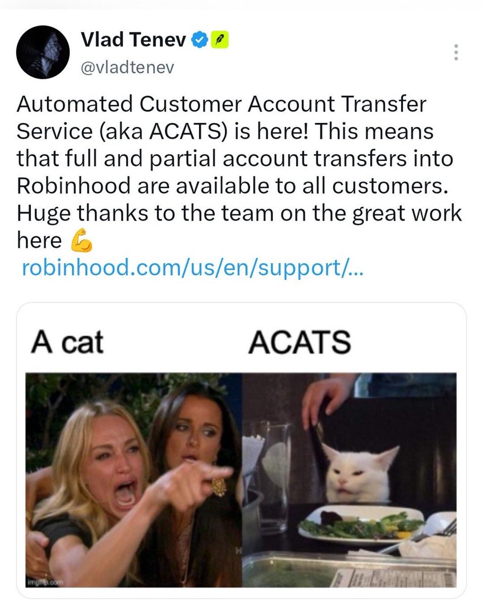 Bino87532647's tweet photo. Still holding my $acats after brutal sell of again 
The narrative still same
A meme cat post by vlad
Og 20day+ token prob all the bundle is out
Every cat meme get posted by vlad hit million
$cashcat 180m
$vibe cat 3m

@robinacats https://t.co/trDi2nvv9V