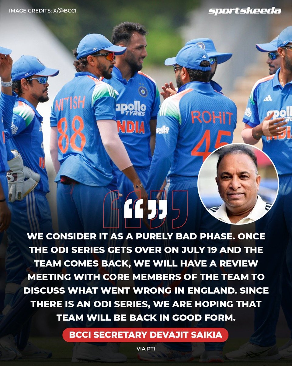 Sportskeeda's tweet photo. BCCI Secretary breaks his silence following the back-to-back T20I series defeats. 🗣️

#Cricket #India #T20I https://t.co/N7IPK5b8CA