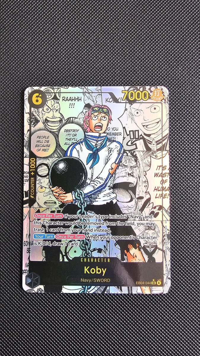 OnePieceAlert's tweet photo. ONE PIECE TCG KOBY MANGA SR/ ALTERNATE ART EB04-044/OP-15 SUPER CLEAN 🤌

Price: $700.00 USD

Sold: 7-10-2026

eBay: phoenix-one-collectibles

#OnePieceTCG #OPTG #onepiece #optcg https://t.co/Y6DbxsV5cm