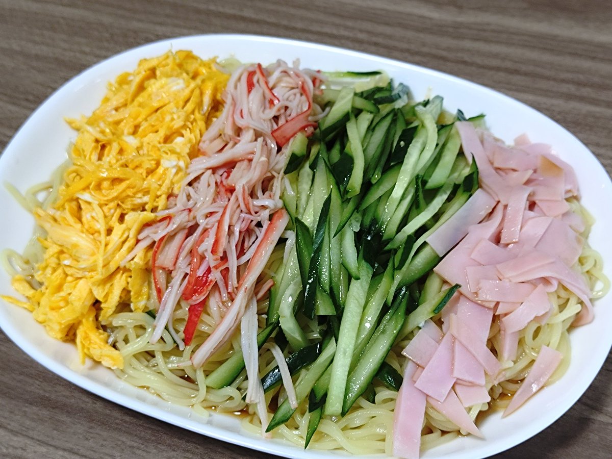 Mac360ki's tweet photo. 🎐冷やし中華始めました😋
#おうちごはん https://t.co/G5LO3aO3tU