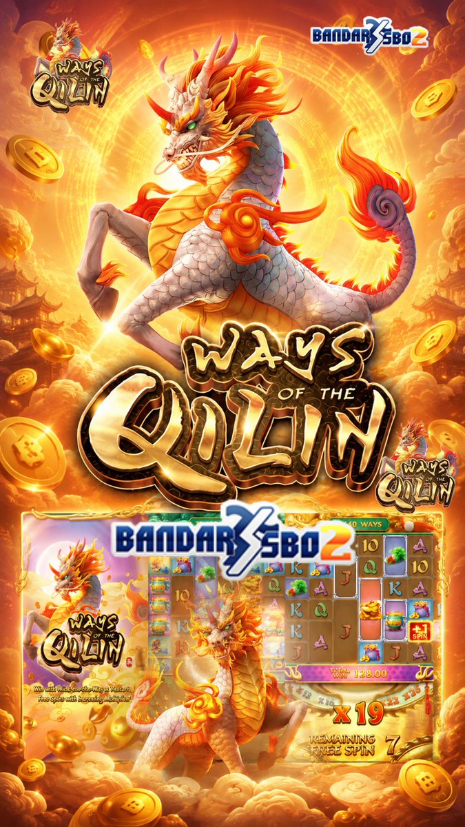 Bandarsbo2Slot's tweet photo. Ways of the Qilin #PGSoft
#Bandarsbo
Aura Qilin membawa kejutan di setiap momen!
Visual emas, fitur menarik,
dan sensasi penuh aksi bikin pengalaman makin seru.
https://t.co/XhefhCs8Hs
#WaysOfTheQilin #TrendingGame #GamingIndonesia #FunGame #IndoGame #indoviral #jackpot https://t.co/5wAmmKwBWy