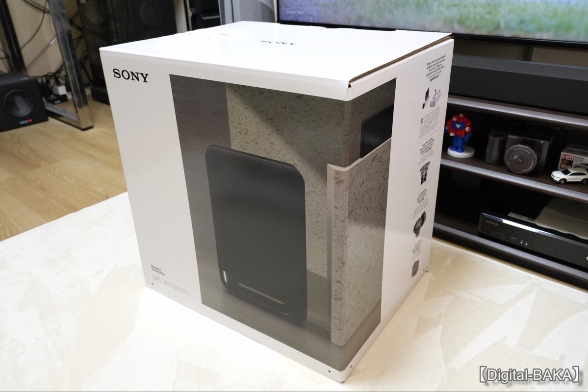 SONYさんの「サブウーファー SA-SW5」を開封。 約13kgあるので、箱から