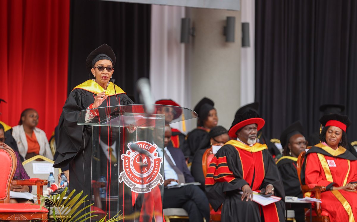 BeyondZeroKenya's tweet photo. Chairperson of the International Board of Directors for Amref Health Africa, Sheila Khama, has unveiled plans to establish the Beyond Zero Maternal and Child Health Care Hospital as a teaching facility at Amref International University (AMIU), a move aimed at strengthening the training of future healthcare professionals while advancing maternal and child health across Africa.

Speaking during AMIU's 7th graduation ceremony held yesterday at the university's Northlands campus, Khama said the proposed teaching hospital, to be developed in partnership with the Beyond Zero Initiative under the patronage of former First Lady Margaret Kenyatta, reflects the university's long-term vision of building sustainable healthcare capacity for future generations. @AmrefUniversity 

 #AMIU7thGraduation2026 #AMIU4PHC 

Read more: https://t.co/FOX2eO2hf2