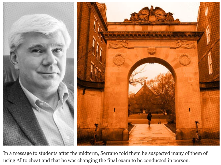 tektology's tweet photo. Conocimiento Estratégico # 2137: Brown Professor Suspects Majority of His Class Used AI to Cheat https://t.co/gDMGwMSMI4 https://t.co/cRAUHUPct0