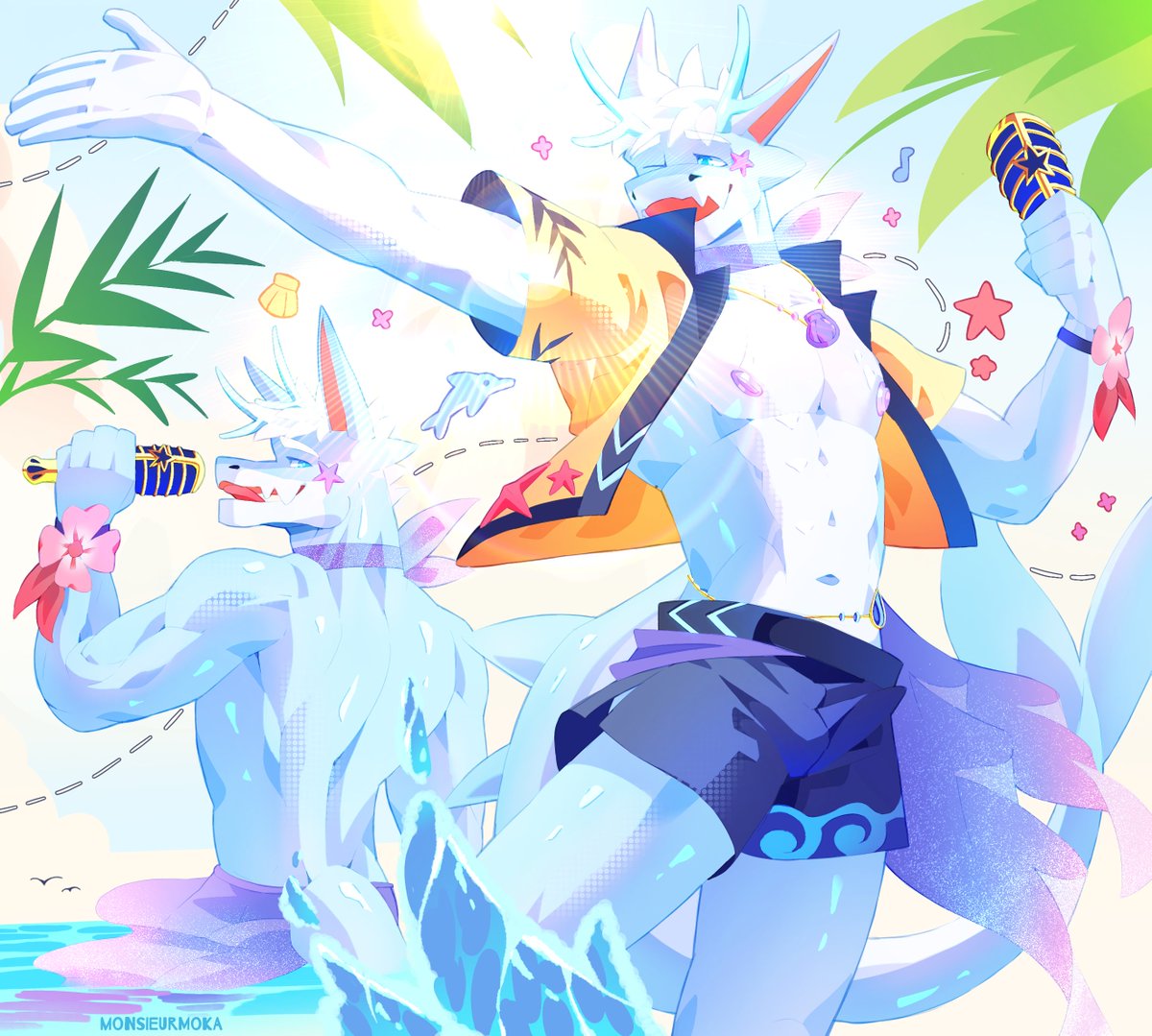 monsieurmoka's tweet photo. The ocean's sunny song~ :P https://t.co/aIGKNrpPQS