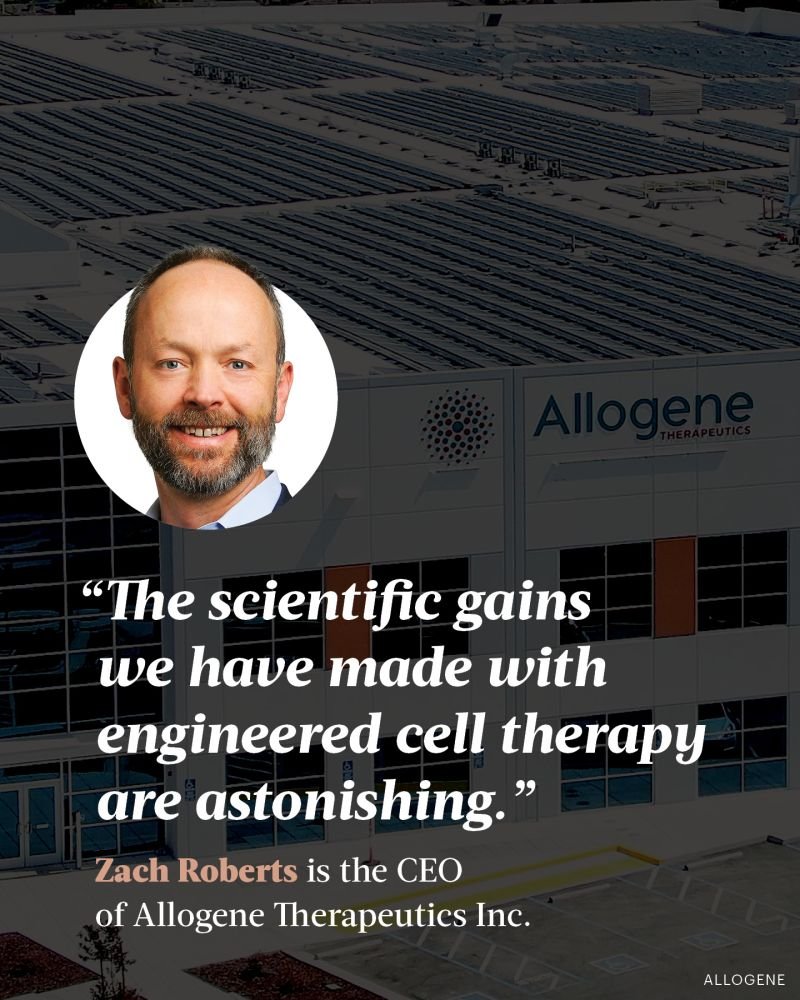 jyves94's tweet photo. 🧬 #Allogene Therapeutics PDG, Zach Roberts, voit une révolution dans les traitements contre le cancer.
Voici ce qu’il Ron Leuty a dit à propos du plan d’attaque technique de son entreprise.
https://t.co/DtZZR2wSS6

https://t.co/ywSX7d3QQo https://t.co/6Hh7b4sVWu