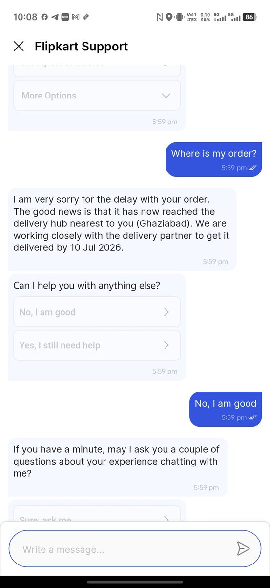 amitchi07's tweet photo. @flipkartsupport Pls see this, your commitment
If you never intended to sell the item at this price, then why did you run the offer in the first place? Despite that, you're probably going to cancel my order anyway. You've also been holding my money without any interest. This is unfair to customer https://t.co/OIevQx2fto