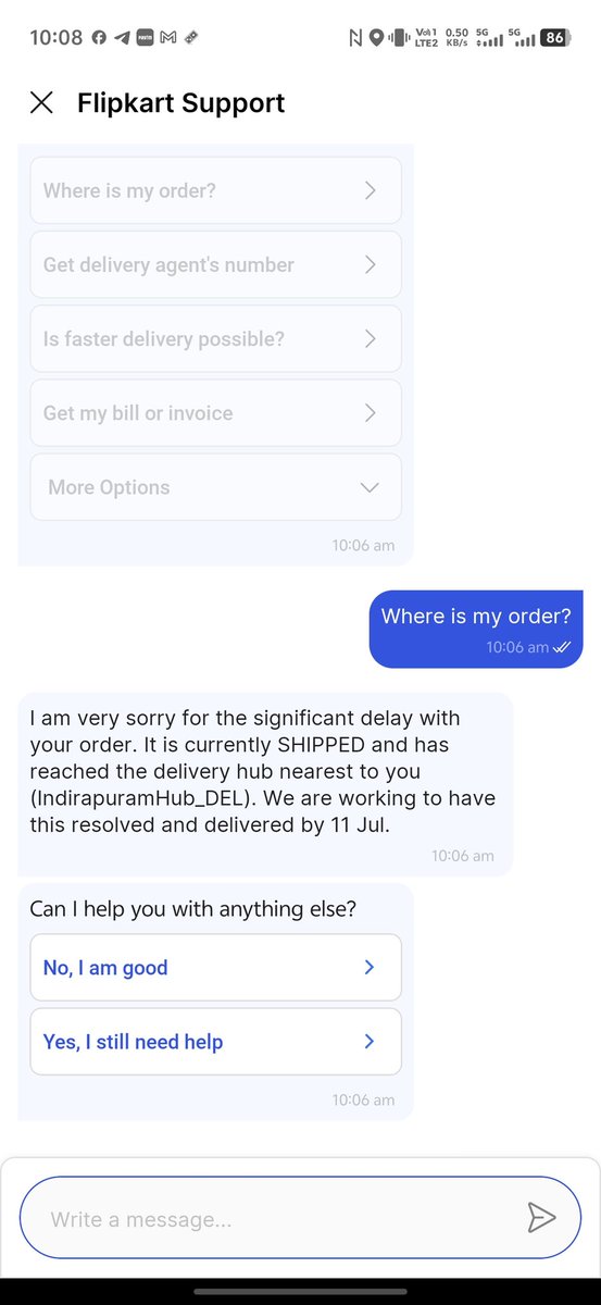 amitchi07's tweet photo. @flipkartsupport Pls see this, your commitment
If you never intended to sell the item at this price, then why did you run the offer in the first place? Despite that, you're probably going to cancel my order anyway. You've also been holding my money without any interest. This is unfair to customer https://t.co/OIevQx2fto