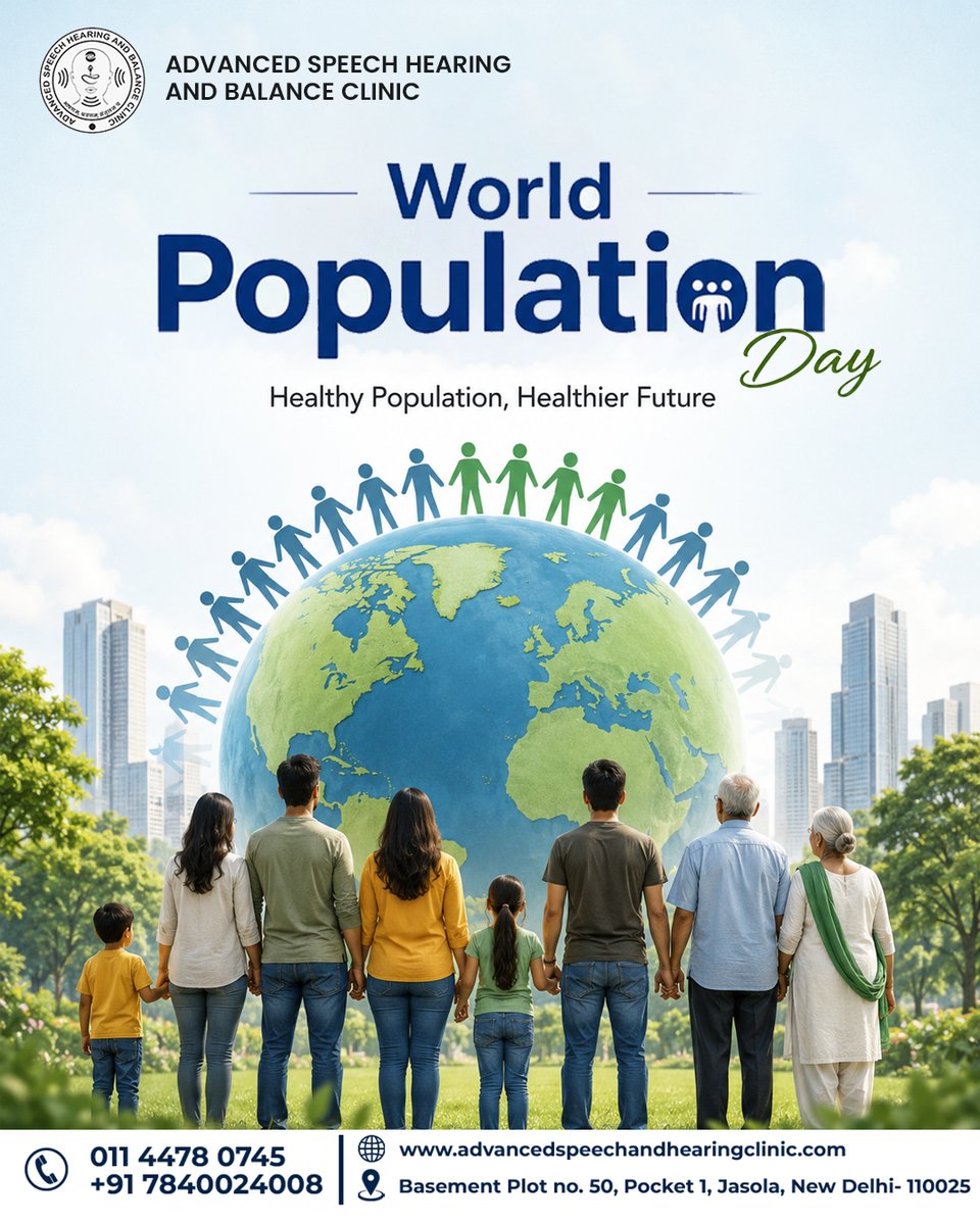 ASHBC_Clinic's tweet photo. 🌍 A healthier future starts with healthier people. This #WorldPopulationDay, let's promote accessible healthcare, early diagnosis, and health awareness for stronger communities.
.
.
💙 #WorldPopulationDay #HealthyPopulation #BetterFuture #SpeechAndHearing #HealthAwareness https://t.co/7Q2mASWQ0y