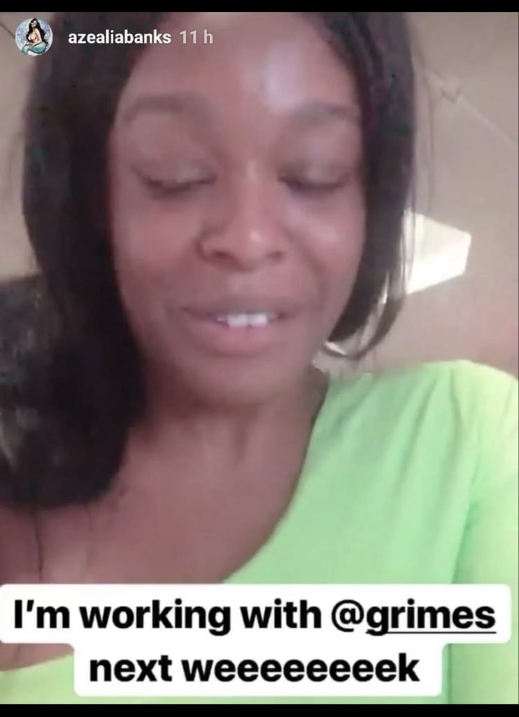 Swagnet09's tweet photo. #grimes #azealiabanks https://t.co/7IaGbi2zEK
