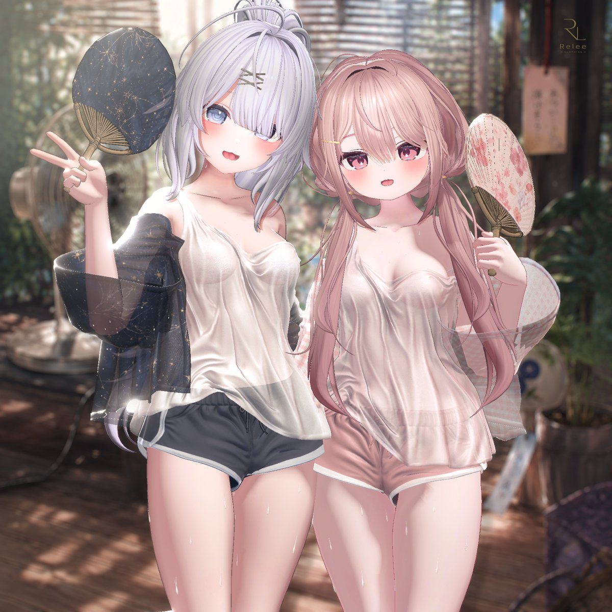 relee_shop's tweet photo. 🎉OPEN Event🎉
☀️Summer Dew💧

陽射しの下でやさしく輝く、露のように透き通る夏のシースルー衣装。☀️💧
身体を伝う汗ギミックで、真夏の空気感をよりリアルに表現しました。💦

햇살 아래 은은하게 빛나는, 이슬처럼 투명한 여름 시스루 의상!!. ☀️💧
몸을 따라 흐르는 땀을 기믹으로 한여름의 분위기를 더욱 생생하게 담았습니다. 💦

 ~ 7/18 RT + フォローイベント実施！！  3名様を抽選して選択衣装を1着プレゼントします
~ 7/18RT + 팔로우 이벤트 진행!!   3명 추첨하여 선택 의상 1벌 선물드려용!   

booth-https://t.co/Y31hvIbgTW

@VRChat  @relee_shop