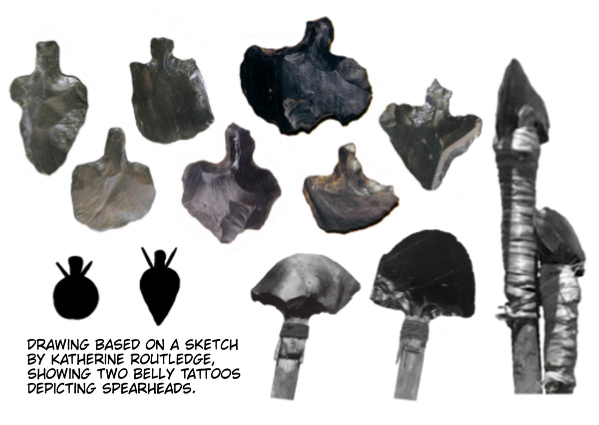 FelipePCHP's tweet photo. @Kotouta_Sige1 The Rapa Nui had something similar, they called them Mata'a or Huki, they were small and light obsidian points and used in short spears, so it is believed that more than a polearm they fulfilled a role as javelins. https://t.co/HluQNDCYMv