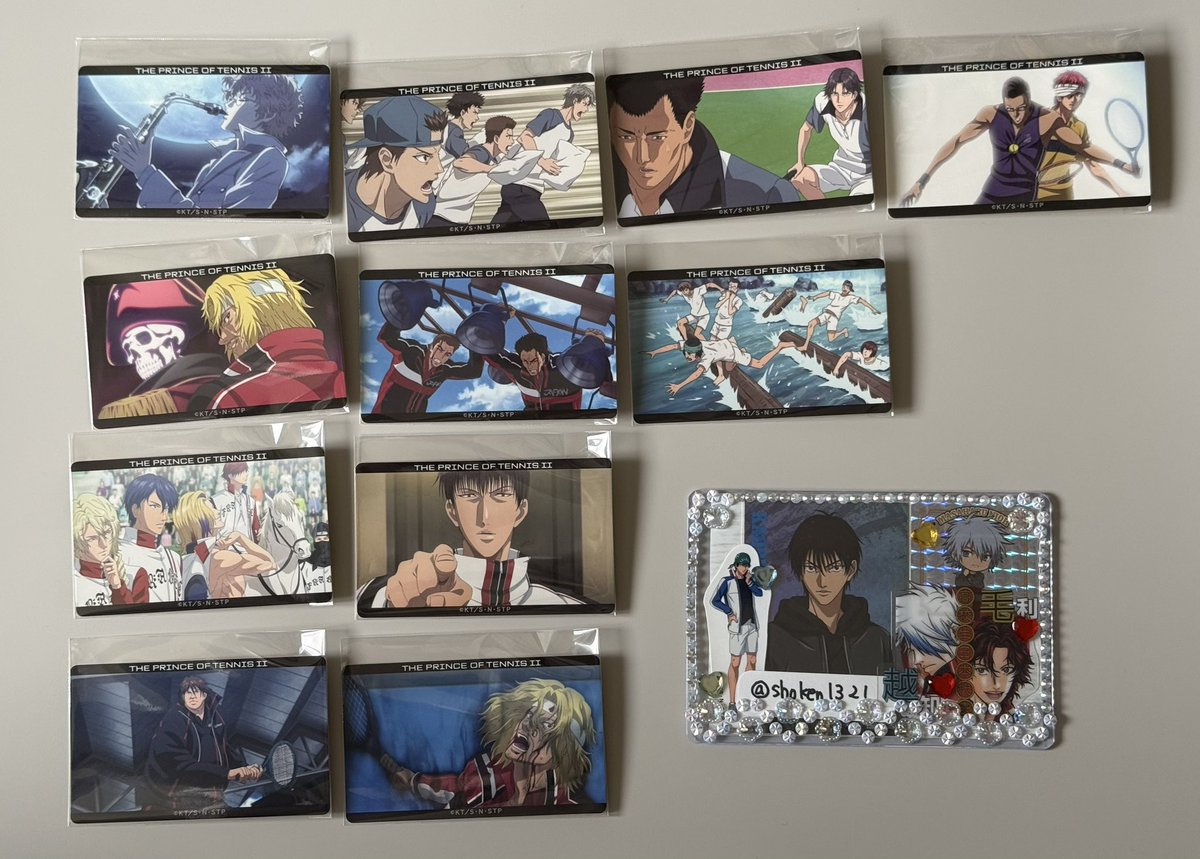 shoken1321's tweet photo. 【譲渡】新テニスの王子様 テニプリ サミット テニサミ 得意技クリアシートコレクション 名場面ステッカーコレクション A B

(譲)丸井 平等院 デューク 鬼 君島 跡部 遠野 入江 樺地 木手 河村 柳 宍戸 ダンクマール 他
(求)定価+送料

なるべくまとめて優先
郵送にて
よろしくお願いいたします。 https://t.co/kSFzDJ2TNC