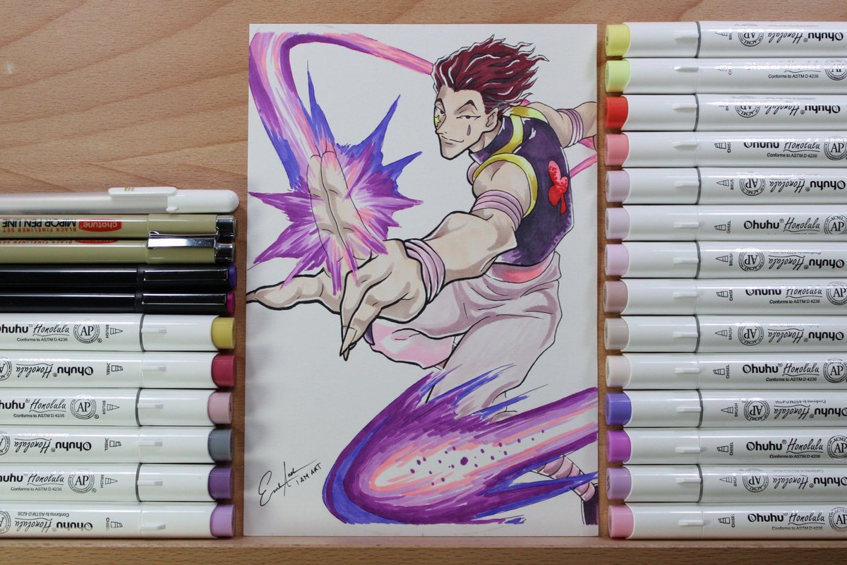 EAcol's tweet photo. HxH, Hisoka Drawing using Fine Line &amp; Brush Ohuhu Marker
Keep safe guys😘

Youtube
https://t.co/jg3LlQaKCq

#IAmArt #Art #NavotasArtist #NavotasDrawingArtist #DrawingPh #DrawingLife #Artist #Philtag #PhiltagQuezonCity #PinoyArtist #ColoredPencil #GraphitePencil #Charcoal https://t.co/CTpZ4oz75P