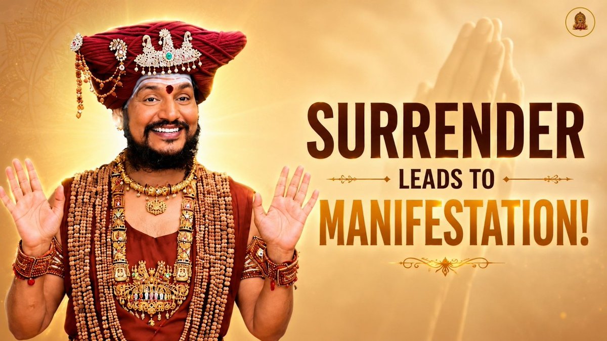 SriNithyananda's tweet photo. Why do you keep repeating your affirmations louder every time they fail to land?

The SPH's insight is simple: life was never ignoring you. Your own self-talk was just loud enough to drown out its answer.

Ego doesn't manifest. It interferes — one desire, five contradictions, and total exhaustion before life even responds.

Real manifestation starts the instant you stop shouting at the universe and start listening to it instead.

So what if the obstacle was never your belief — what if it was who you've been talking to all along?
https://t.co/PAJMdZNRQu

#KAILASA #Surrender #Paramashiva #Manifestation