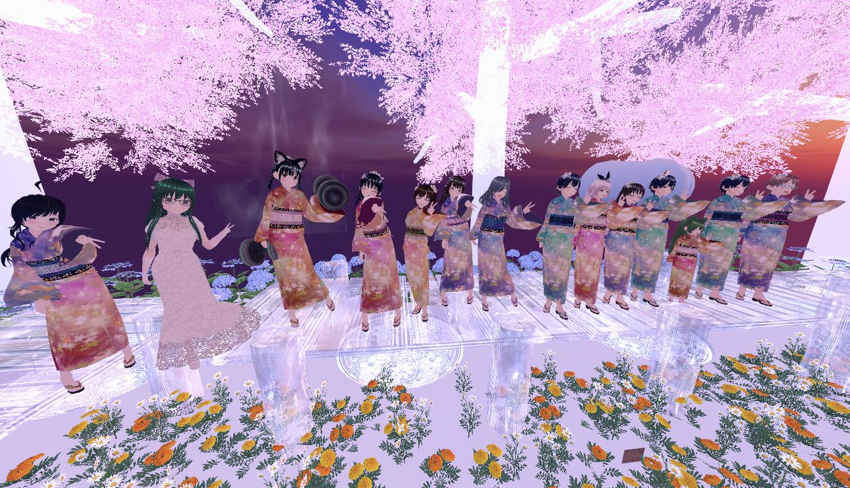 twinsidol's tweet photo. 10時から始まったイベントももうラスト。皆様ありがとうございました！
#クラ星ウォーカー　  #cluster #撮影会 #クイズ大会 #アスレチック #みんなで攻略 #浴衣娘募集 #アバター配布
https://t.co/1JrLBmZJzg https://t.co/4FFPNlfJxN