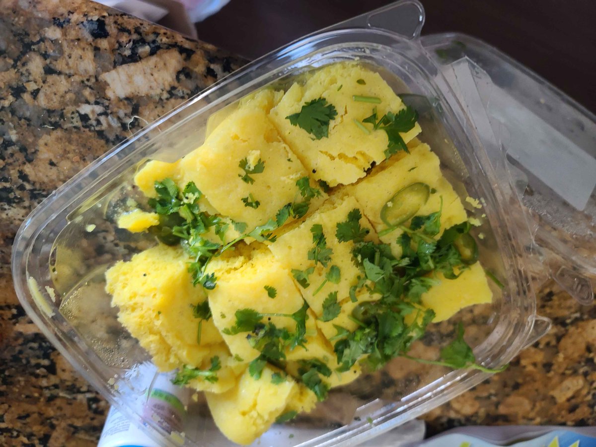 ArchieTheHawk's tweet photo. @dhoklalol Got some Dhokla today in celebration https://t.co/1Dn5vGssce