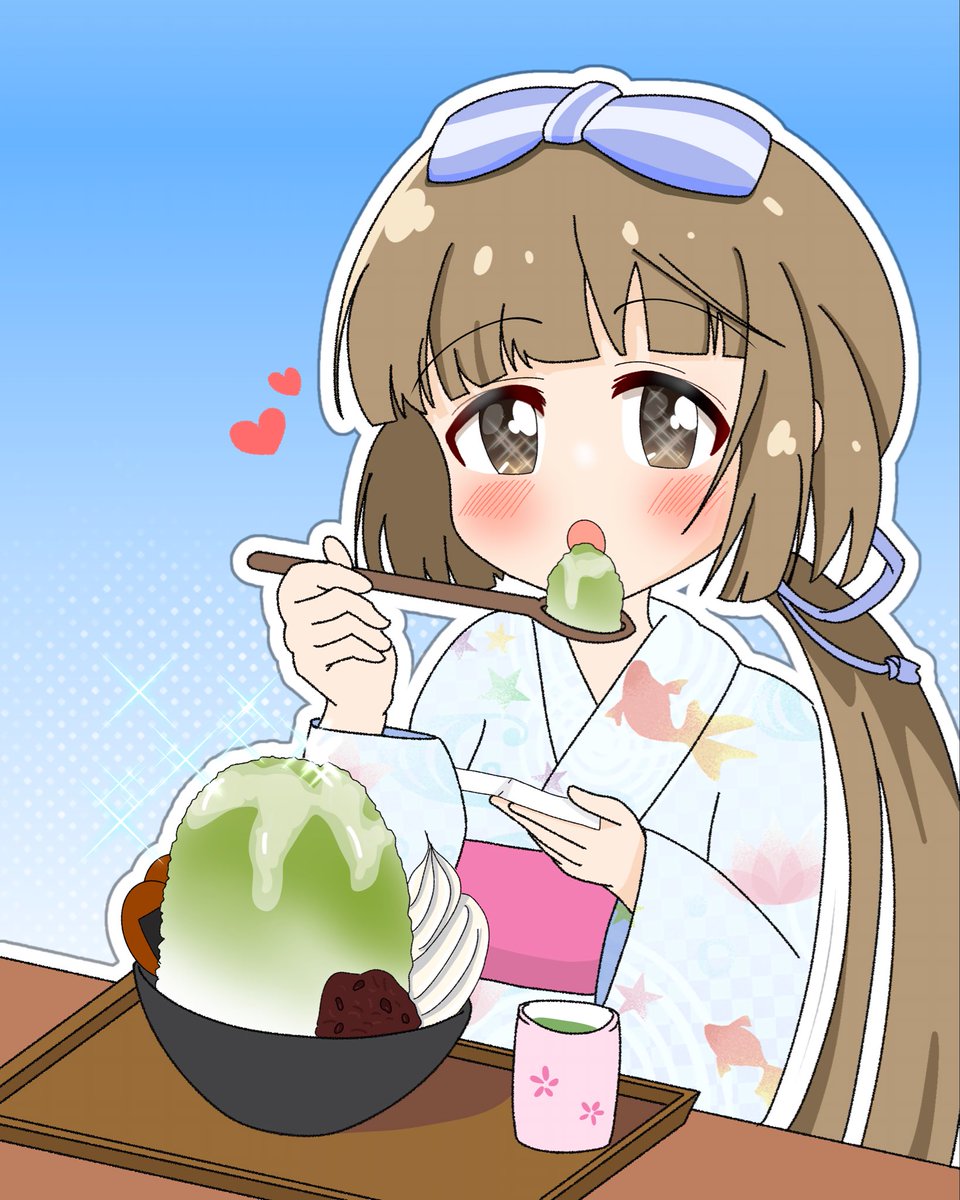 rokioekaki's tweet photo. 冷え冷えのあまあまでしてー🍧
#依田芳乃
#食べものん https://t.co/Rwm4He99Lf