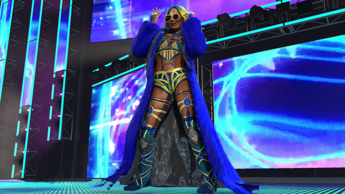 Slynx07's tweet photo. Mercedes Moné - Forbidden Door '24 🤑🤑

Collab with @urfavorit3trash 

#WWE2K26 https://t.co/6SxSN6gOfE