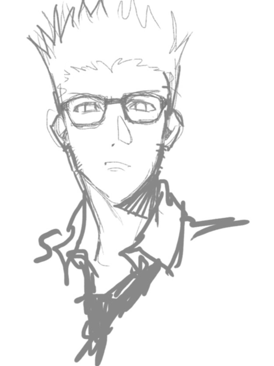 gaaaa_AAu's tweet photo. この眼鏡描きたくて https://t.co/tRHE4Eg025