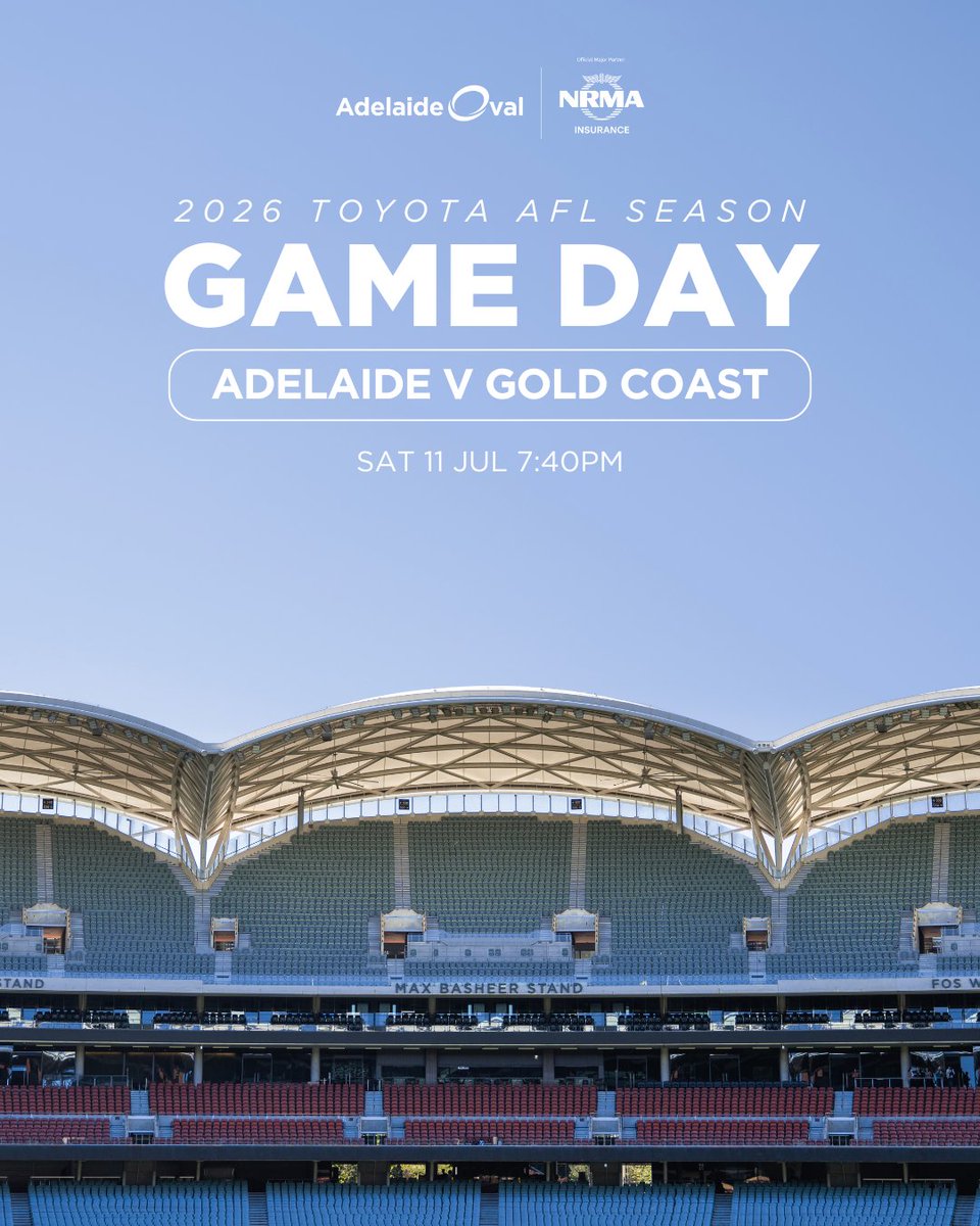 TheAdelaideOval's tweet photo. A huge Saturday night awaits ✨

⚠️ With the Beer &amp; BBQ Festival, Illuminate Adelaide, and Carl Barron all happening around the precinct, we recommend you:

✅ Arrive early (allow extra time for travel/entry)
✅ Consider public transport
✅ Plan ahead for parking https://t.co/dUfqRrs9Ze