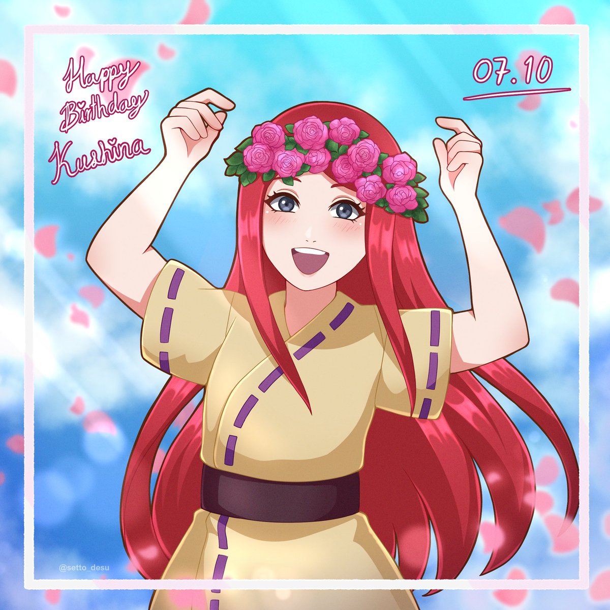 setto_desu's tweet photo. Happy birthday, Kushina!! 🎂✨

Our beautiful queen who lights up our hearts with that smile ❤️✨

#Kushinauzumaki #NarutoShippūden https://t.co/Jpq7c91XbU
