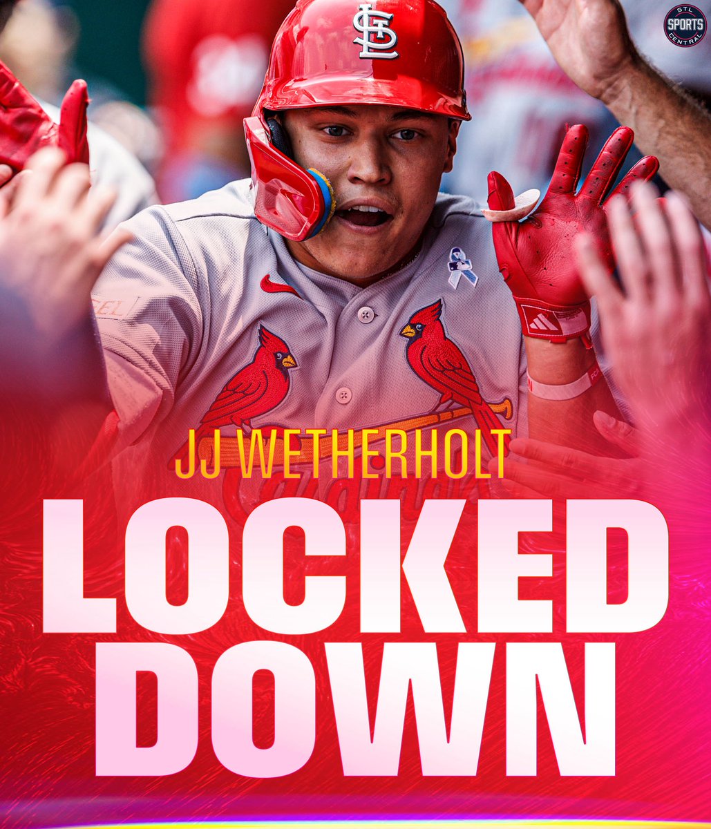 STLSprtsCntrl's tweet photo. Here for the long haul.

Today the #STLCards inked rookie JJ Wetherholt to a deal through the 2034 season

He leads all NL rookies and all MLB 2B in fWAR (3.6). Additionally, only Bobby Witt Jr. has more OAA than him (16) this year 

The future is now https://t.co/hUuCZBwTkQ