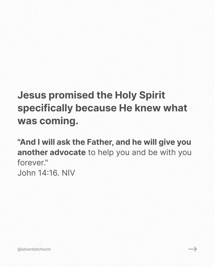 adventistchurch's tweet photo. The power to endure to the end is not something you manufacture. Jesus promised to be with you to the very end (Matthew 28:20).
The power He sends is not ordinary power. It is the same power that raised Him from the dead, and it is yours if you ask for it (Romans 8:11).

If you need the Holy Spirit's power in a specific area of your life, send us a DM. We'd love to pray with you.